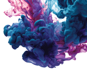 Abstract swirling ink colors