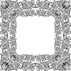 Beautiful flower art and mandala vector design