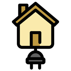 Low energy houese symbol - renewable energy, sustainability and ecology icon.