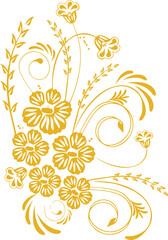 Beautiful flower art and mandala vector design