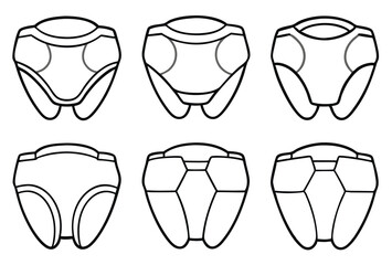 Hip Protectors Line Art Essential Support