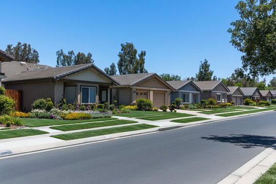 new home in the suburbs