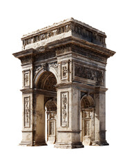 Fototapeta premium Ancient stone archway, weathered beauty