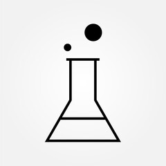 Chemistry icon symbol illustration vector eps10 logo template design 