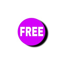 The image features a bold black starburst shape outlined in bright purple with the word 