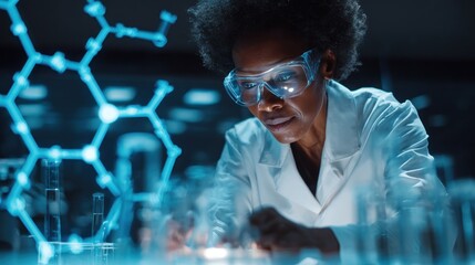 Woman scientist working in a lab