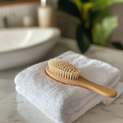 bath accessories and towels