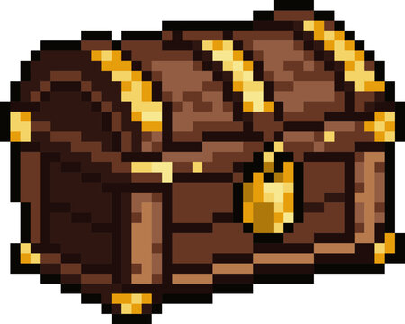 pixel illustration of treasure chest