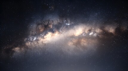 Obraz premium Detailed view of the milky way galaxy.