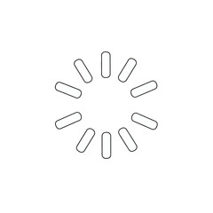 Minimalist loading progress bar icon