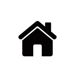 Simple flat home icon for website