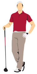 full isolated people golf athlete © S.Q.U.A.D