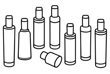 Inhalers Line Art Portable Breathing Aid