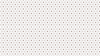 A white background with a pattern of gray triangles and small dark circles at each vertex point