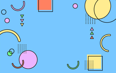 Premium vector of pastel memphis background