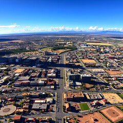 Obraz premium Beautiful aerial panorama Albuquerque NM