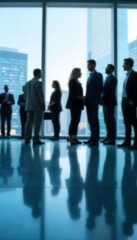 Generative AI Teamwork and Vision: Corporate Professionals Contemplate the Cityscape in a Modern