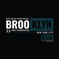 brooklyn denim streetwear t-shirt and apparel
