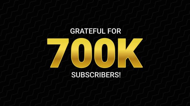 Golden Glow Animation &ndash; 700K Subscriber Appreciation