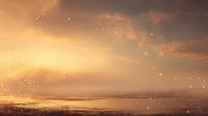 Fototapeta premium Golden Misty Abstract Landscape