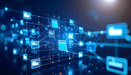 Abstract network of interconnected data files