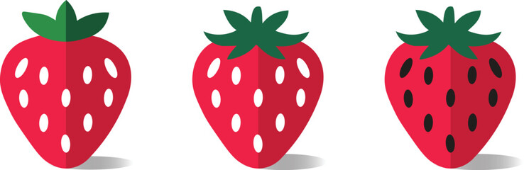 strawberry on a white background