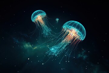 jelly fish in the water