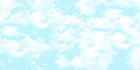 blue sky and clouds texture background watercolor painting background