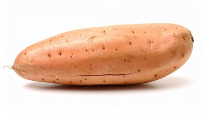 Fresh Sweet Potato with Smooth Skin and Natural Imperfections