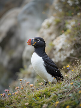 Razorbill sitting