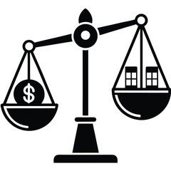 trade balance vector art