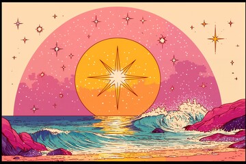 Pastel Starlight Pop Art - Image 14 of 15 - 5376 x 3584 19.2MP - created by AI