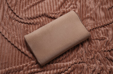 Orthopedic pillow for comfortable sleep on a blanket