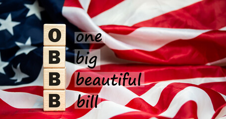 The One Big Beautiful Bill Act text Flag of the United States of America background.
Tax Cuts and Jobs Act. 
State and Local Taxes. obbb