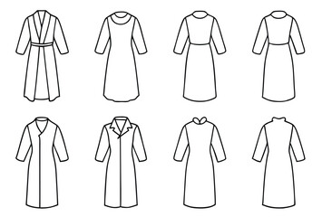 isolation gowns sterile protective wear line art