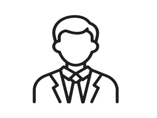 Contemporary Business Icon Minimalist Clean Vector Line Art