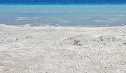 Salt Flat Vista Serene Shoreline and Turquoise Waters