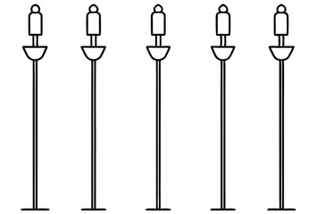 iv poles essential patient care line art