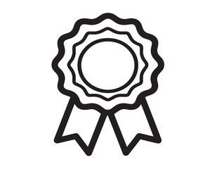 Elegant Minimalist Certificate Icon Professional Vector Line Drawing