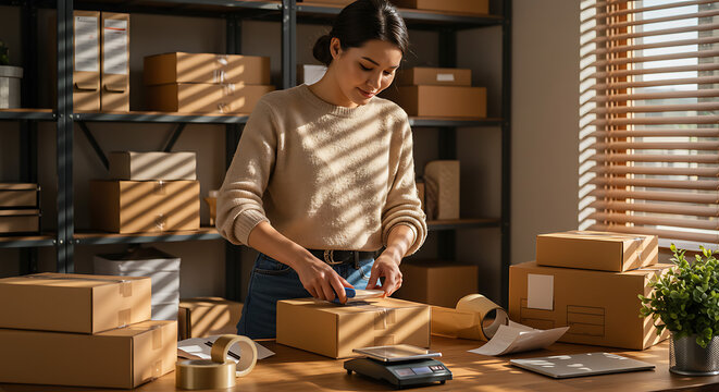 A person takes notes during a productive online group meeting with a diverse team on a laptop for remote work collaboration
