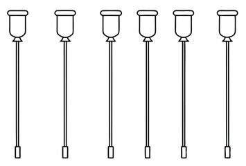 iv poles stability and care in clinics line art