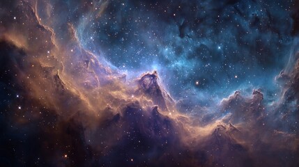 Obraz premium Colorful space nebula