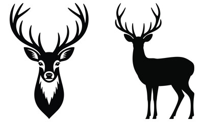 deer silhouette vector