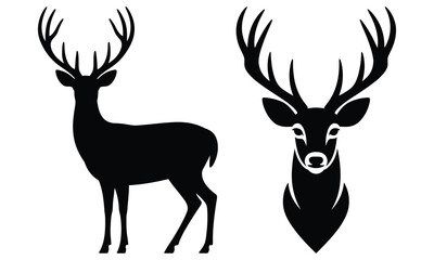 deer silhouette vector