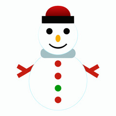 snowman with red hat