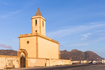 Church of Las Salinas in Cabo de Gata-Níjar Natural Park, Almería