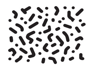 Bright cheerful confetti burst vector line art