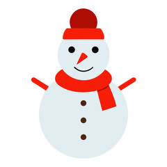 snowman with red hat