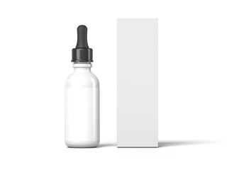 Serum Bottle 3D Render Isolated White for Mockup 2