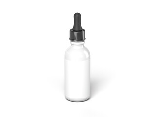 Serum Bottle 3D Render Isolated White for Mockup 1
